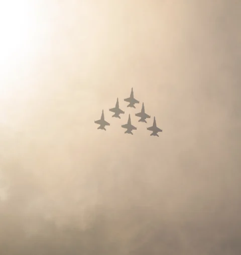 Creative aircraft-inspired visual representing a clear path forward
